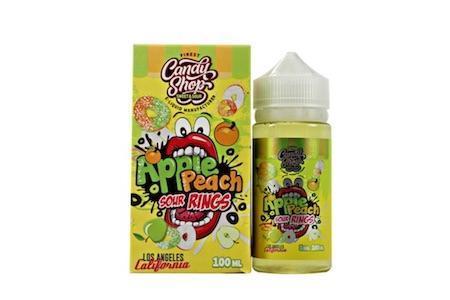 APPLE PEACH SOUR RINGS BY CANDY SHOP 100ML